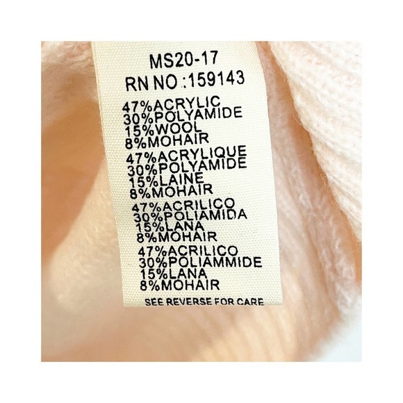 New FRNCH Paris Pink Laeila Pointelle Long Sleeve Button-Front Cardigan Size S - Picture 9 of 13